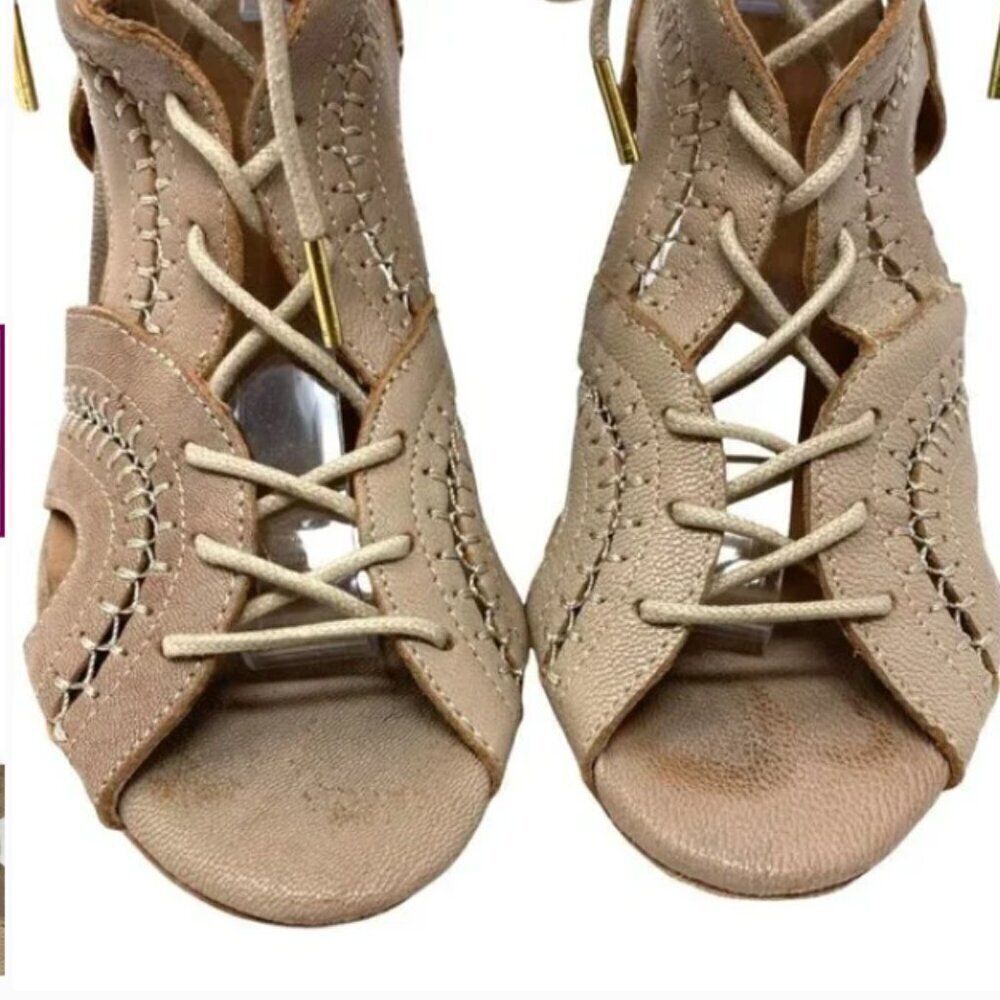 Joie Leather Sandal Pumps - Size 6.5 - Picture 4 of 6